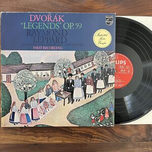 Dvořák Legends Op. 59 Raymond Leppard Vinyl LP Philips 6500 188